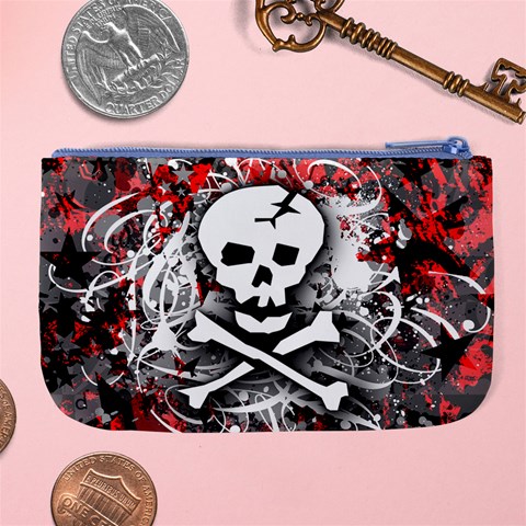 Skull Splatter Large Coin Purse from ArtsNow.com Back