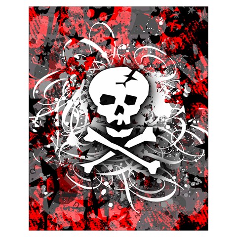 Skull Splatter Drawstring Pouch (XL) from ArtsNow.com Back