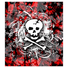 Skull Splatter Drawstring Pouch (XXL) from ArtsNow.com Front