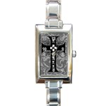 Spider Web Cross Rectangle Italian Charm Watch