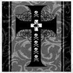 Spider Web Cross Canvas 16  x 16 