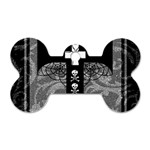 Spider Web Cross Dog Tag Bone (One Side)