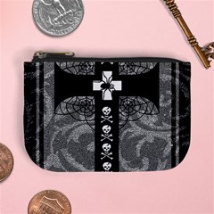 Spider Web Cross Mini Coin Purse from ArtsNow.com Front