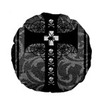 Spider Web Cross Standard 15  Premium Round Cushion 