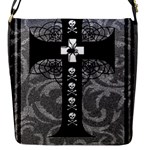 Spider Web Cross Flap Closure Messenger Bag (S)