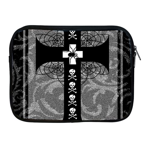 Spider Web Cross Apple iPad Zipper Case from ArtsNow.com Front