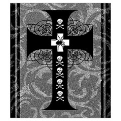 Spider Web Cross Drawstring Pouch (Small) from ArtsNow.com Back