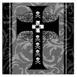 Spider Web Cross Large Satin Scarf (Square)