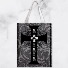 Spider Web Cross Zipper Classic Tote Bag from ArtsNow.com Back
