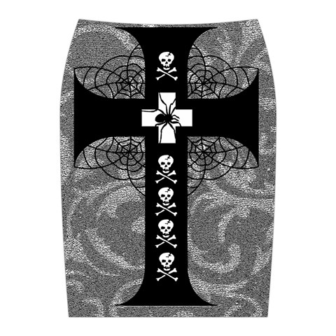 Spider Web Cross Midi Wrap Pencil Skirt from ArtsNow.com Back
