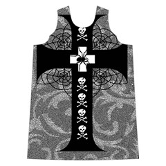 Spider Web Cross Shoulder Cutout Velvet One Piece from ArtsNow.com Front