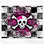 Splatter Girly Skull Jigsaw Puzzle (Rectangular)