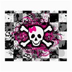 Splatter Girly Skull Small Glasses Cloth