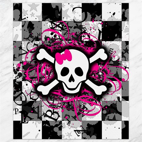 Splatter Girly Skull Canvas 8  x 10  from ArtsNow.com 8.15 x9.66  Canvas - 1