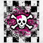 Splatter Girly Skull Canvas 8  x 10 