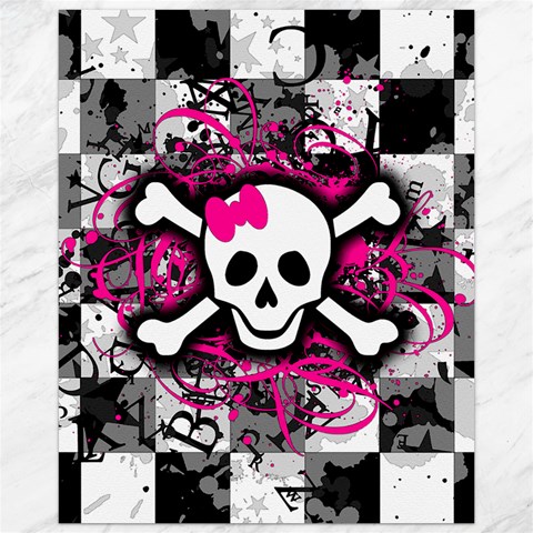 Splatter Girly Skull Canvas 16  x 20  from ArtsNow.com 15.75 x19.29  Canvas - 1