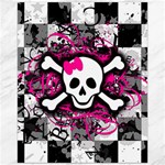 Splatter Girly Skull Canvas 16  x 20 