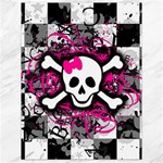 Splatter Girly Skull Canvas 18  x 24 