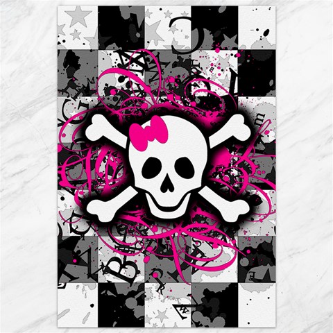Splatter Girly Skull Canvas 20  x 30  from ArtsNow.com 19.62 x28.9  Canvas - 1