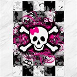 Splatter Girly Skull Canvas 20  x 30 