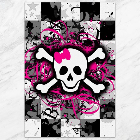 Splatter Girly Skull Canvas 24  x 36  from ArtsNow.com 23.35 x34.74  Canvas - 1