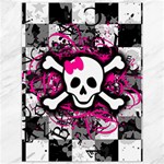 Splatter Girly Skull Canvas 36  x 48 