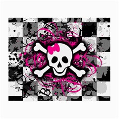 Splatter Girly Skull Small Glasses Cloth (2 Sides) from ArtsNow.com Front