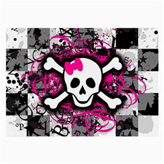 Splatter Girly Skull Large Glasses Cloth (2 Sides) from ArtsNow.com Front