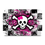 Splatter Girly Skull Plate Mat