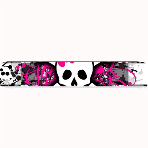 Splatter Girly Skull Small Bar Mat from ArtsNow.com 24 x4  Bar Mat