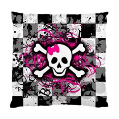 Splatter Girly Skull Standard Cushion Case (Two Sides) from ArtsNow.com Front