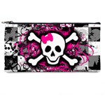 Splatter Girly Skull Pencil Case