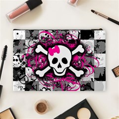 Splatter Girly Skull Cosmetic Bag (Large) from ArtsNow.com Back