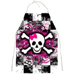 Splatter Girly Skull Full Print Apron