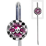 Splatter Girly Skull Book Mark