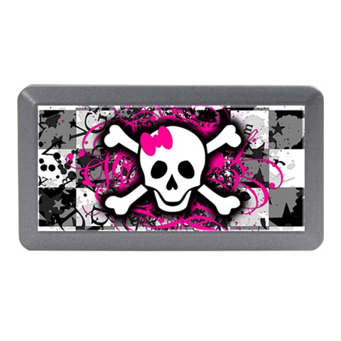 Splatter Girly Skull Memory Card Reader (Mini) from ArtsNow.com Front