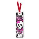 Splatter Girly Skull Small Book Mark