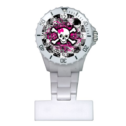 Splatter Girly Skull Plastic Nurses Watch from ArtsNow.com Front