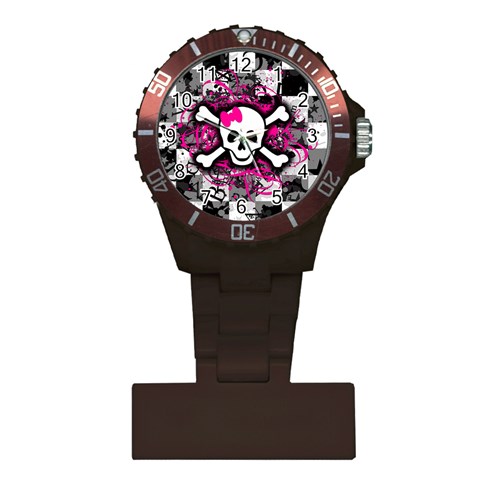 Splatter Girly Skull Plastic Nurses Watch from ArtsNow.com Front