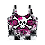 Splatter Girly Skull Full Print Recycle Bag (M)