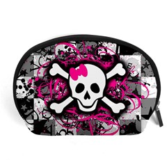 Splatter Girly Skull Accessory Pouch (Large) from ArtsNow.com Front