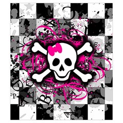 Splatter Girly Skull Drawstring Pouch (Small) from ArtsNow.com Back