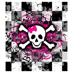 Splatter Girly Skull Drawstring Pouch (Medium) from ArtsNow.com Front