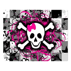 Splatter Girly Skull Double Sided Flano Blanket (Large) from ArtsNow.com 80 x60  Blanket Front