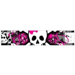 Splatter Girly Skull Small Flano Scarf