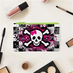 Splatter Girly Skull Cosmetic Bag (XS)