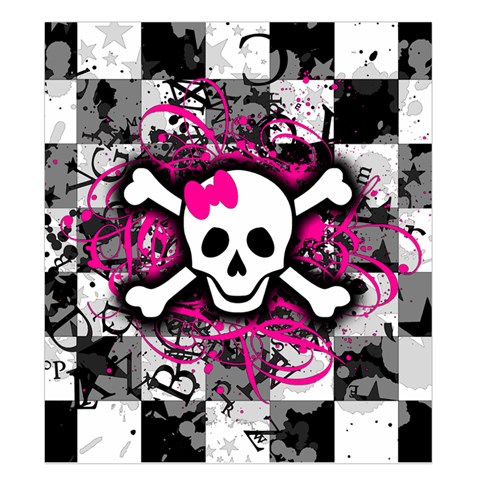 Splatter Girly Skull Duvet Cover Double Side (King Size) from ArtsNow.com Front