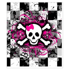 Splatter Girly Skull Duvet Cover Double Side (California King Size) from ArtsNow.com Back