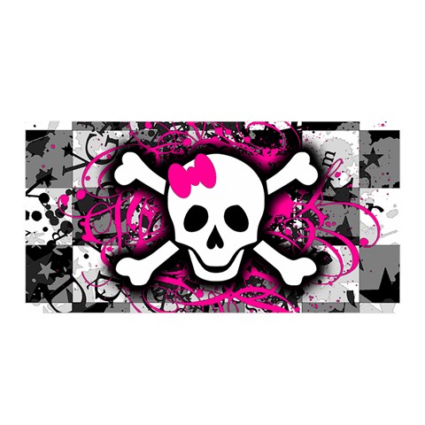 Splatter Girly Skull Satin Wrap from ArtsNow.com Front