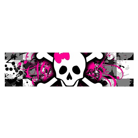 Splatter Girly Skull Satin Scarf (Oblong) from ArtsNow.com Front